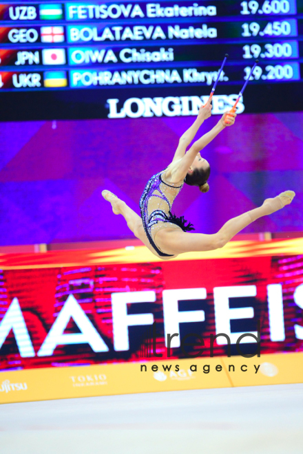 Day 4 of competitions in 37th Rhythmic Gymnastics World Championships underway in Baku.Azerbaijan, Baku, September 19   2019