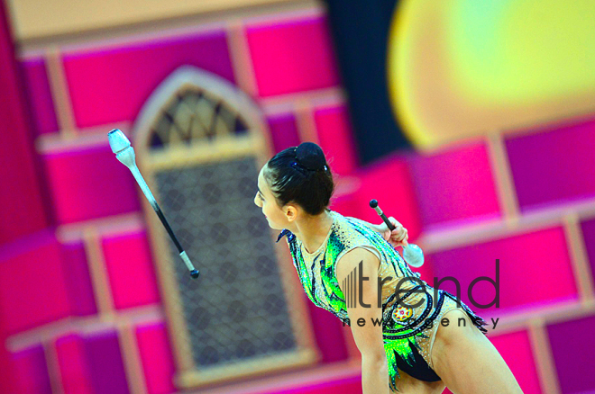 Day 4 of competitions in 37th Rhythmic Gymnastics World Championships underway in Baku.Azerbaijan, Baku, September 19   2019