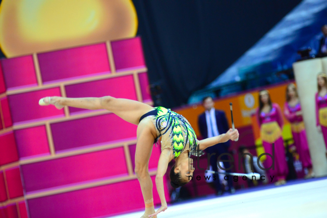 Day 4 of competitions in 37th Rhythmic Gymnastics World Championships underway in Baku.Azerbaijan, Baku, September 19   2019