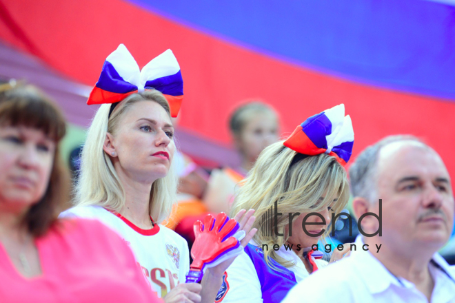 Rhythmic Gymnastics World Championships in Baku – holiday for spectators.Azerbaijan, Baku, September 19  2019