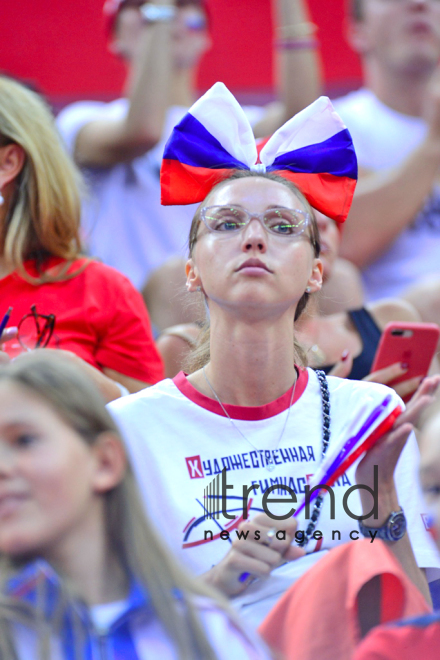 Rhythmic Gymnastics World Championships in Baku – holiday for spectators.Azerbaijan, Baku, September 19  2019