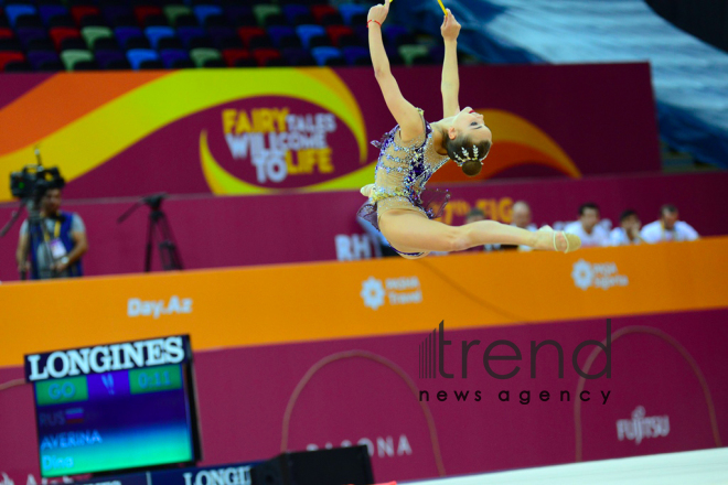 Day 4 of competitions in 37th Rhythmic Gymnastics World Championships underway in Baku.Azerbaijan, Baku, September 19   2019