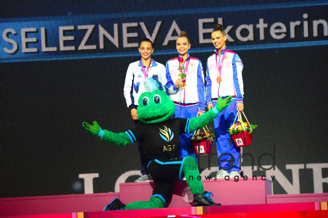 Day 4 of competitions in 37th Rhythmic Gymnastics World Championships underway in Baku.Azerbaijan, Baku, September 19   2019