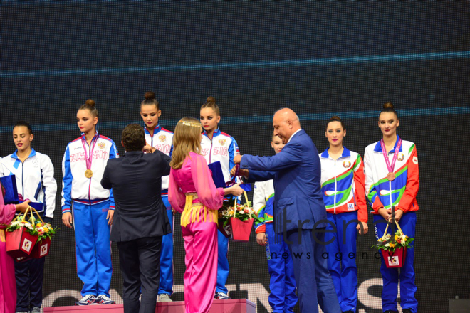 Bədii gimnastika üzrə 37-ci dünya çempionatının 4-cü günü start götürüb.Azərbaycan, Bakı, 19 sentyabr 2019