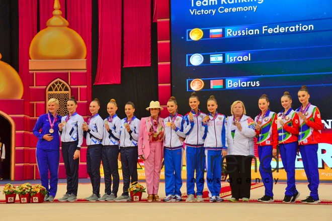 Day 4 of competitions in 37th Rhythmic Gymnastics World Championships underway in Baku.Azerbaijan, Baku, September 19   2019