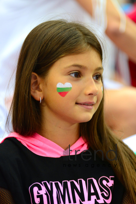 Bədii gimnastika üzrə 37- ci dünya çempionatının çoxnövçülük üzrə finalı start götürüb. Azərbaycan, Bakı, 20 sentyabr 2019