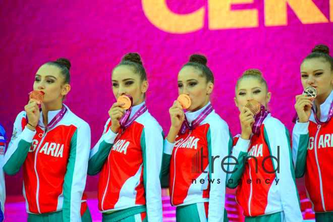 Day 6 of competitions in 37th Rhythmic Gymnastics World Championships kicks off in Baku.Azerbaijan, Baku, September 21  2019