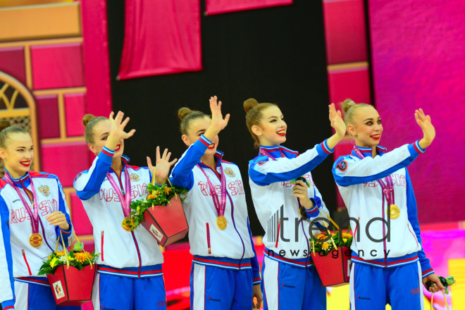 Day 6 of competitions in 37th Rhythmic Gymnastics World Championships kicks off in Baku.Azerbaijan, Baku, September 21  2019