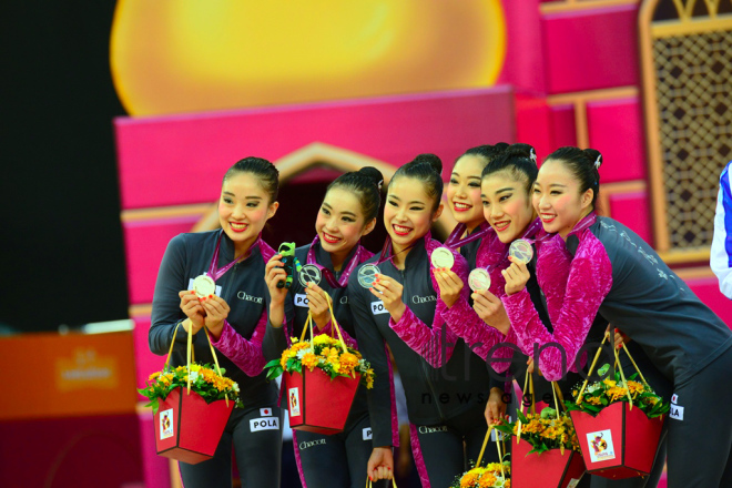 Day 6 of competitions in 37th Rhythmic Gymnastics World Championships kicks off in Baku.Azerbaijan, Baku, September 21  2019