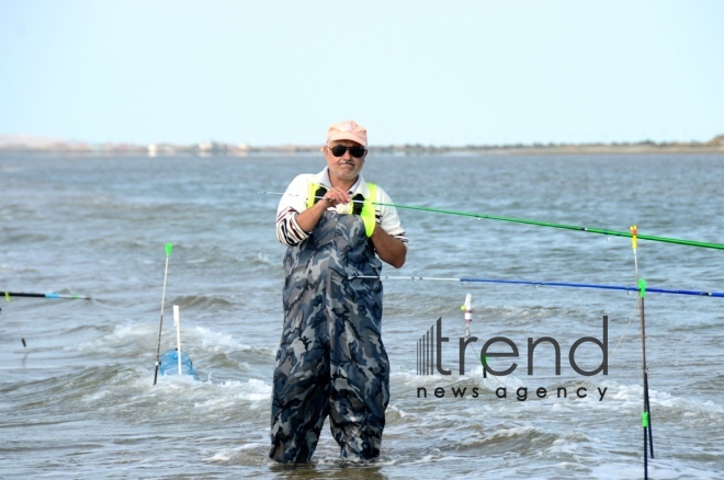 Fishing tournament held in Absheron National Park.Azerbaijan, Baku, осtober 6  2019.
