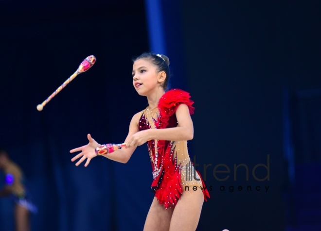 Стартовало 26-е первенство Азербайджана и Баку по художественной гимнастике.Азербайджан, Баку, 10  октября 2019