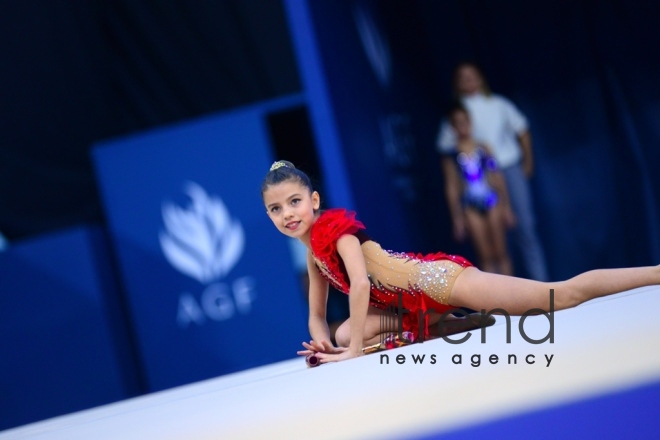 Стартовало 26-е первенство Азербайджана и Баку по художественной гимнастике.Азербайджан, Баку, 10  октября 2019