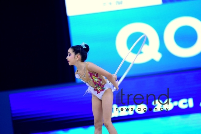 Стартовало 26-е первенство Азербайджана и Баку по художественной гимнастике.Азербайджан, Баку, 10  октября 2019
