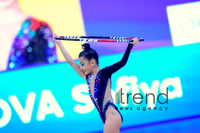 Стартовало 26-е первенство Азербайджана и Баку по художественной гимнастике.Азербайджан, Баку, 10  октября 2019