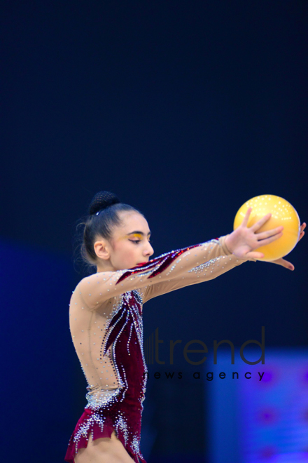 Milli Gimnastika Arenasında bədii və aerobika gimnastikası yarışları davam edir.Azərbaycan, Bakı, 12 oktyabr 2019