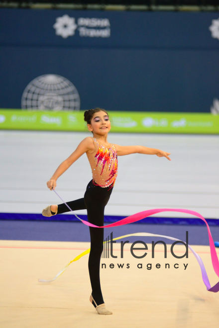 Milli Gimnastika Arenasında bədii və aerobika gimnastikası yarışları davam edir.Azərbaycan, Bakı, 12 oktyabr 2019