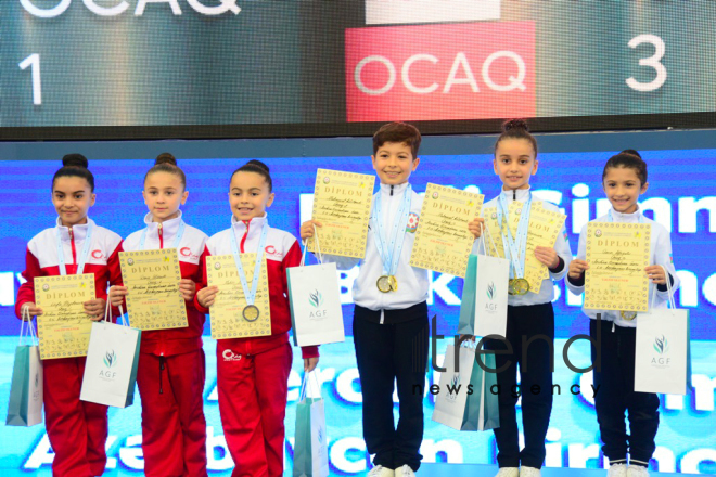 Milli Gimnastika Arenasında bədii və aerobika gimnastikası yarışları davam edir.Azərbaycan, Bakı, 12 oktyabr 2019