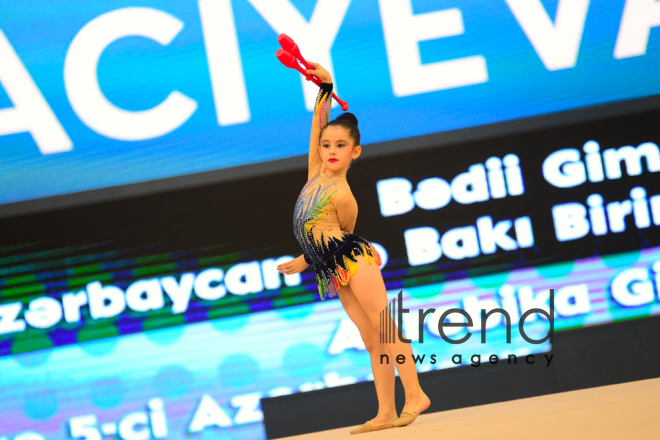 Bədii gimnastika üzrə Azərbaycan və Bakı birinciliyinin son günü başlayıb.Azərbaycan, Bakı, 13 oktyabr 2019