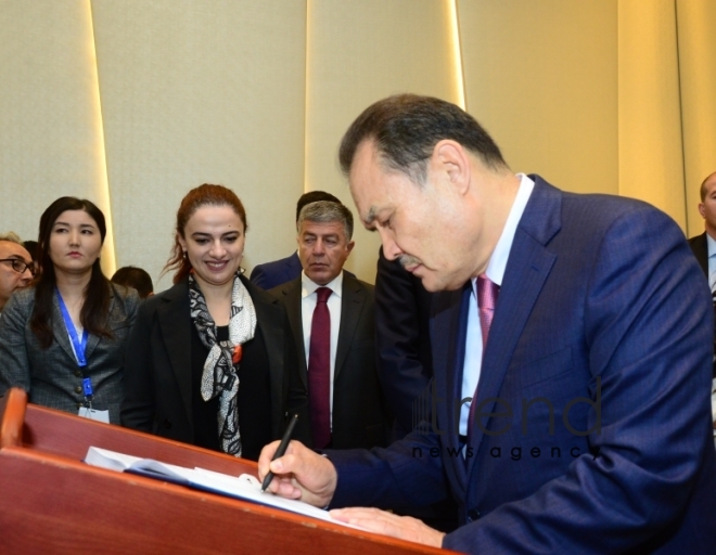 Meeting of he Foreign Ministers of Turkic Council states underway in Baku.Azerbaijan, Baku, осtober 14  2019
