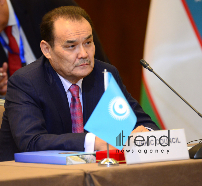 Meeting of he Foreign Ministers of Turkic Council states underway in Baku.Azerbaijan, Baku, осtober 14  2019
