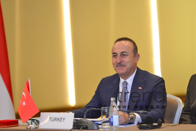 Meeting of he Foreign Ministers of Turkic Council states underway in Baku.Azerbaijan, Baku, осtober 14  2019
