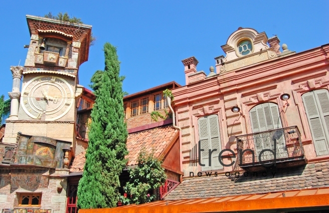 Gabriadze saat qülləsi. Gürcüstan, Tbilisi, 22 Oktyabr 2019