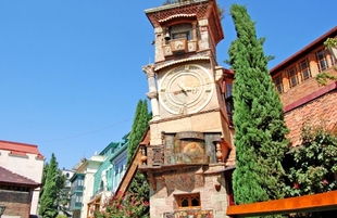 Clock Tower Gabriadze.Georgia, Tbilisi, 22 October 2019 
