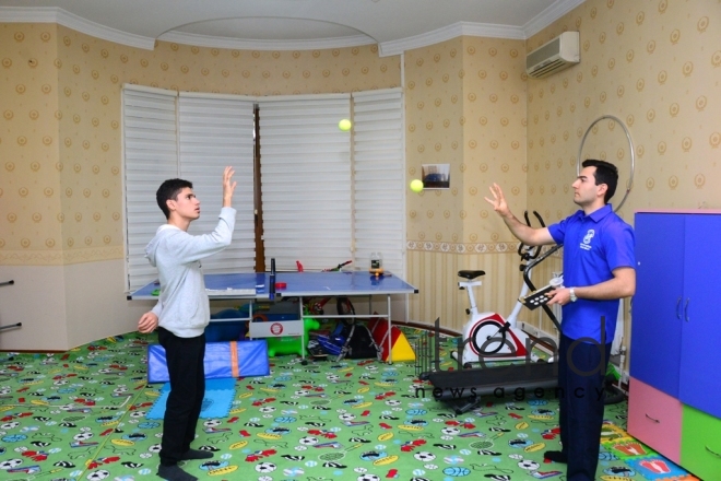 Rehabilitation Center for Children with Autism.Azerbaijan, Baku, 2 november 2019  