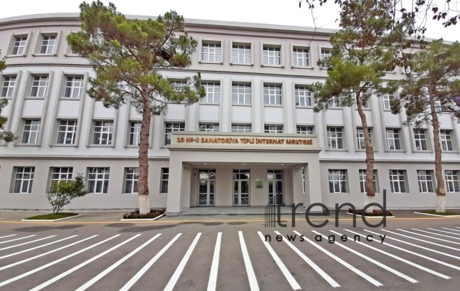 Sanatorium boarding school 10 in Baku .Azerbaijan, Baku, 4 november 2019
