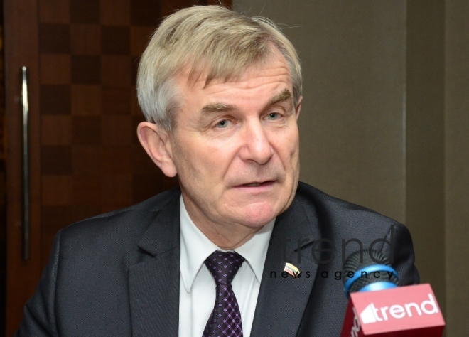 Speaker of Lithuanian Seimas Viktoras Pranckietis.Azerbaijan, Baku, 12 november 2019