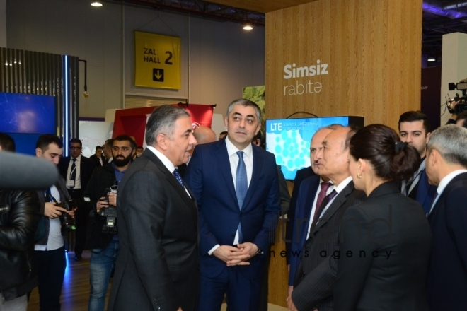 Exhibition BakuTel 2019. Azerbaijan Baku 03 december 2019