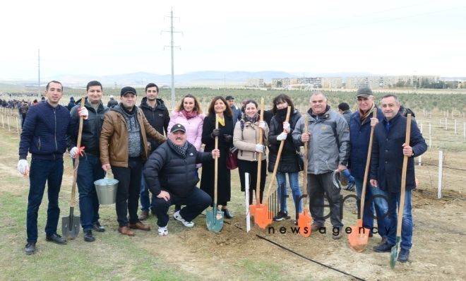 Celebration in Mushfigabad, campaign to plant 650,000 trees, concert, celebrities.Azerbaijan Baku 6 december 2019
