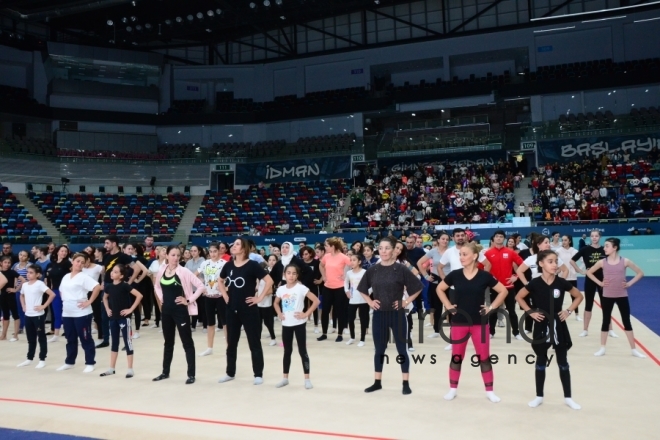 Milli Gimnastika Arenasında Azərbaycan Gimnastika Federasiyasının Birinci estafet yarışları keçirilİb.Azərbaycan. Bakı 7 dekabr 2019