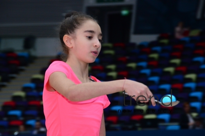 Relay competitions of Azerbaijan Gymnastics Federation held at National Gymnastics Arena. Azerbaijan Baku 7 december 2019