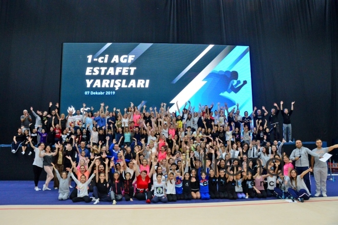 Milli Gimnastika Arenasında Azərbaycan Gimnastika Federasiyasının Birinci estafet yarışları keçirilİb.Azərbaycan. Bakı 7 dekabr 2019