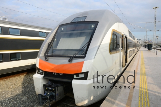 Azerbaijan Railways buys two new trains.Azerbaijan Baku 10 december 2019