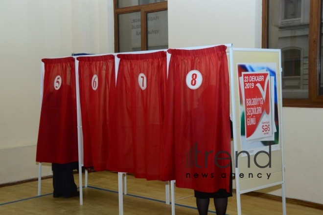 Municipal elections kick off in Azerbaijan.Azerbaijan Baku 23 december 2019