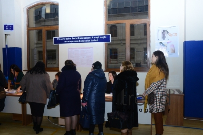 Municipal elections kick off in Azerbaijan.Azerbaijan Baku 23 december 2019