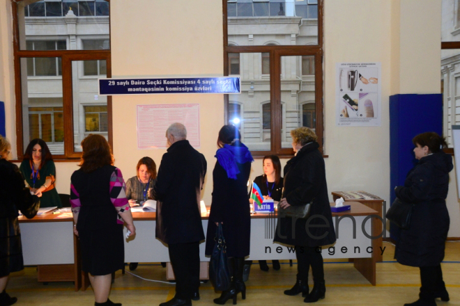 Municipal elections kick off in Azerbaijan.Azerbaijan Baku 23 december 2019