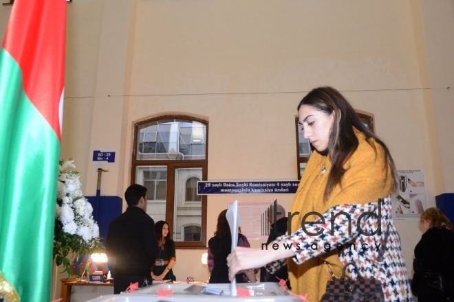 Municipal elections kick off in Azerbaijan.Azerbaijan Baku 23 december 2019