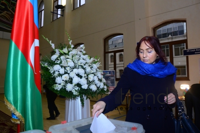 Municipal elections kick off in Azerbaijan.Azerbaijan Baku 23 december 2019