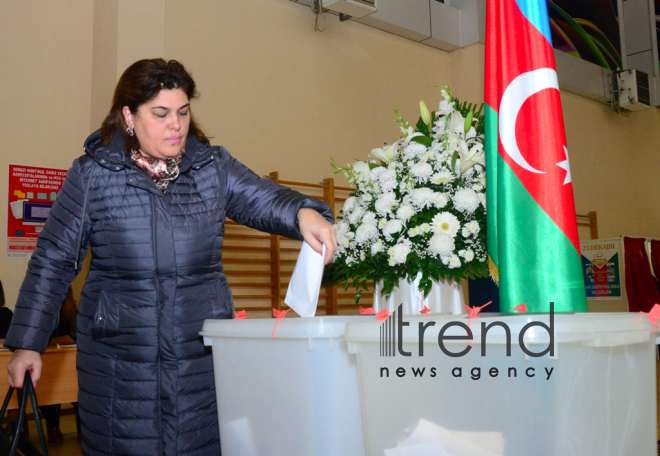 Municipal elections kick off in Azerbaijan.Azerbaijan Baku 23 december 2019