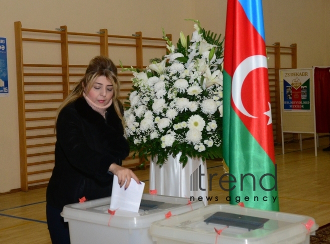 Municipal elections kick off in Azerbaijan.Azerbaijan Baku 23 december 2019