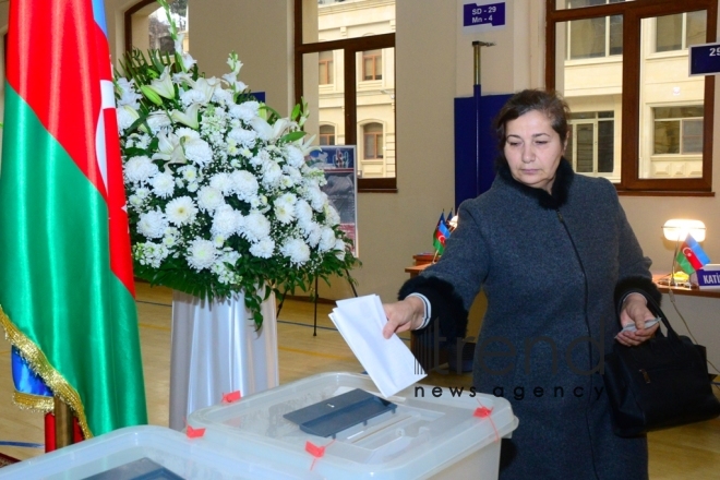 Municipal elections kick off in Azerbaijan.Azerbaijan Baku 23 december 2019