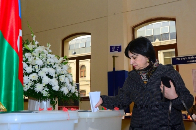 Municipal elections kick off in Azerbaijan.Azerbaijan Baku 23 december 2019