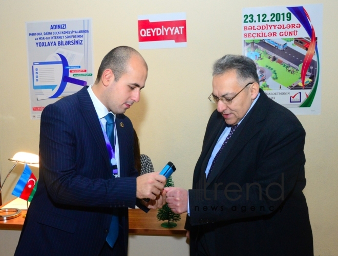 Municipal elections kick off in Azerbaijan.Azerbaijan Baku 23 december 2019