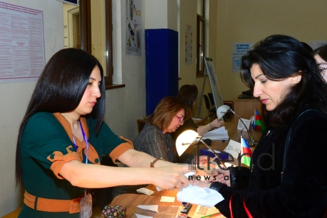 Municipal elections kick off in Azerbaijan.Azerbaijan Baku 23 december 2019