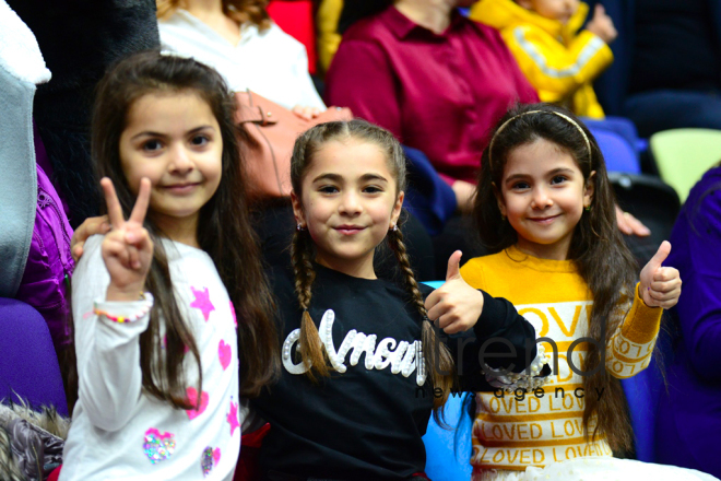 Amazing New Year show at National Gymnastics Arena in Baku.Azerbaijan Baku 24 december 2019
