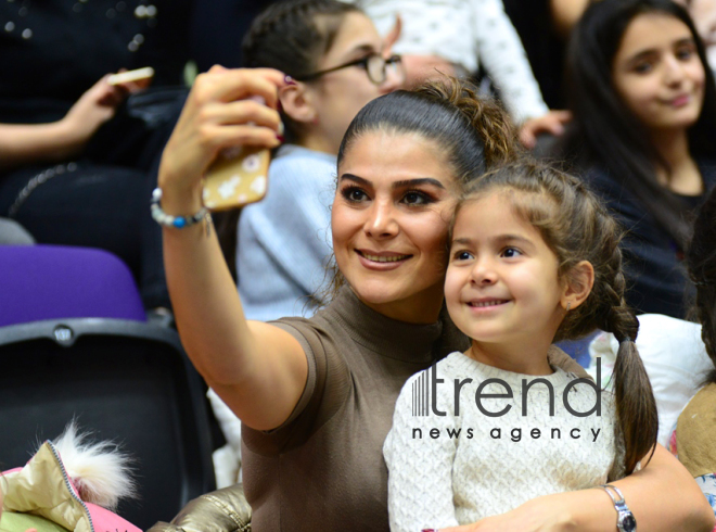 Amazing New Year show at National Gymnastics Arena in Baku.Azerbaijan Baku 24 december 2019
