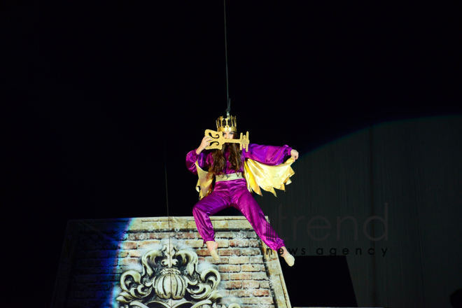 Amazing New Year show at National Gymnastics Arena in Baku.Azerbaijan Baku 24 december 2019
